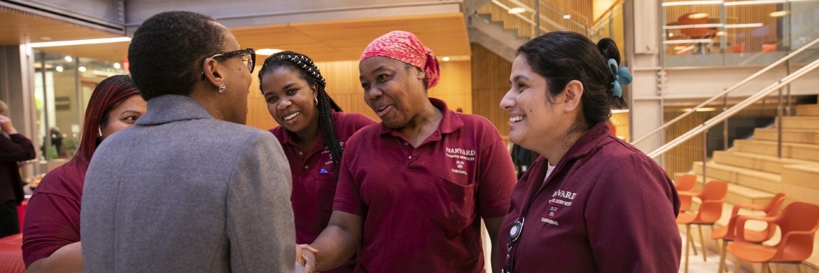 President-Elect Gay Greets Employees